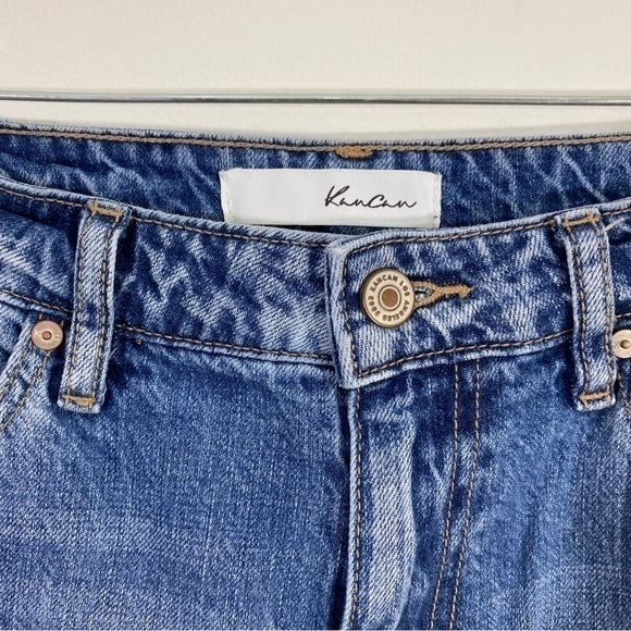 Kancan Buckle 27/7‎ Ultra High Rise Cuffed Mom Jeans Distressed - Picture 7 of 13